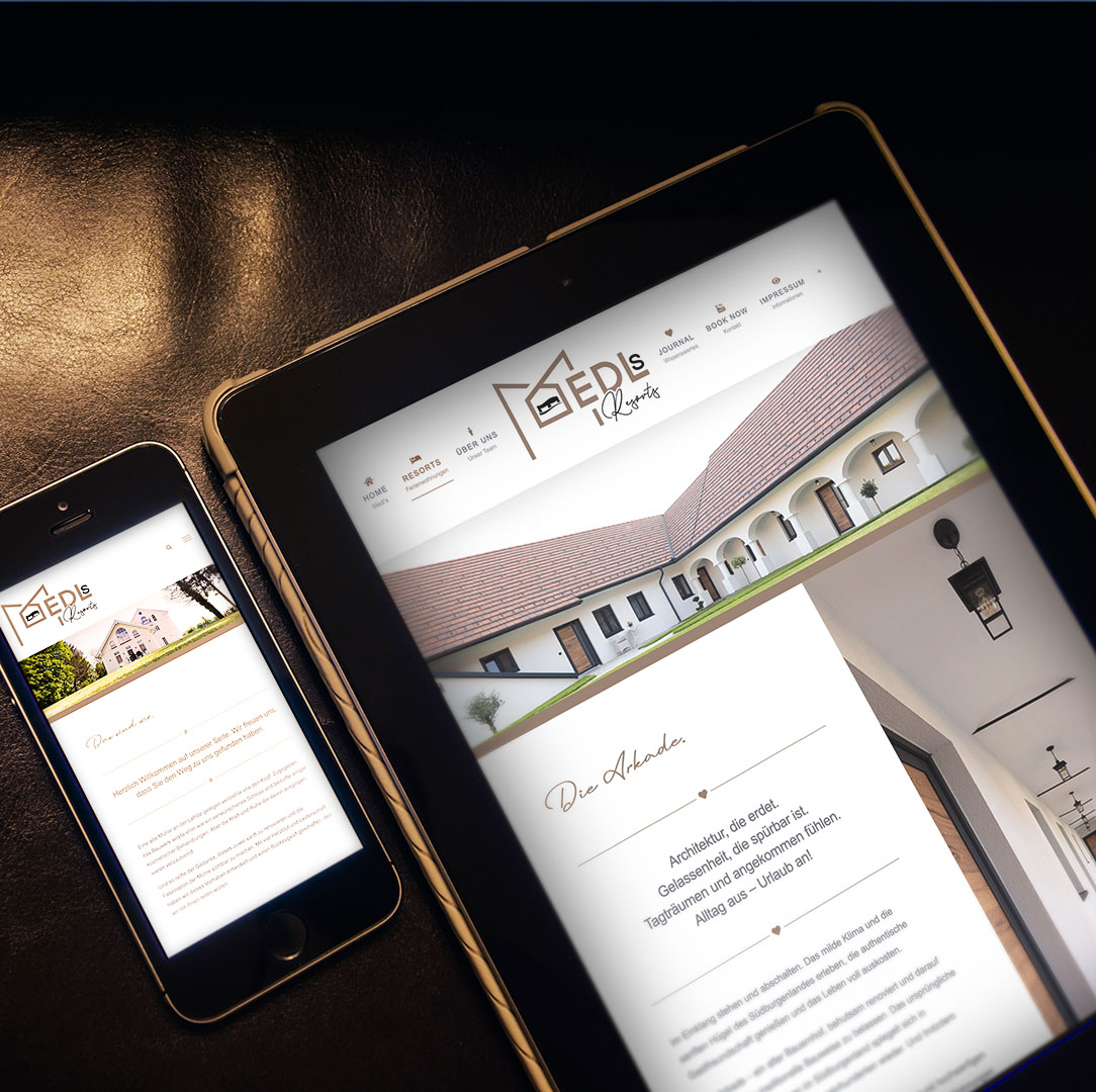 Homepage für Medls Resorts